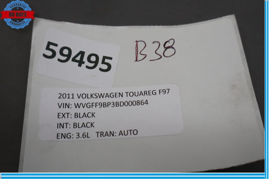 11-12 Volkswagen VW Touareg Left Driver Side Headlight Washer Cover Cap Oem