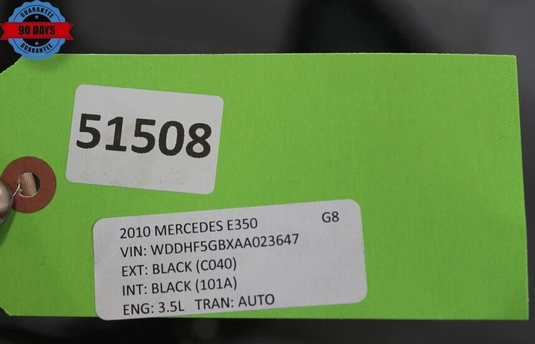 10-13 Mercedes E350 E550 Rear Right Passenger Side Door Cover Panel Black Oem