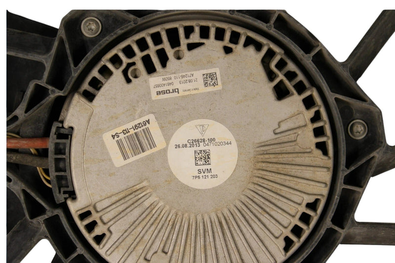 Load image into Gallery viewer, 11-18 Porsche Cayenne Hybrid Engine Cooling Fan Motor Assembly Shroud Oem
