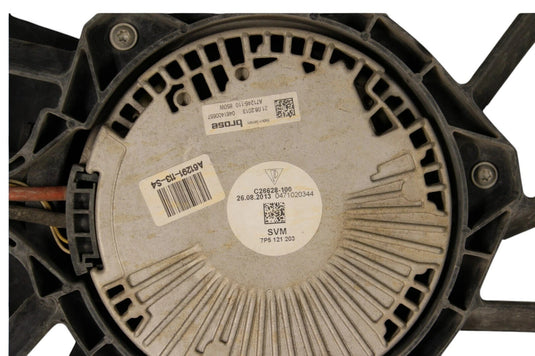 11-18 Porsche Cayenne Hybrid Engine Cooling Fan Motor Assembly Shroud Oem