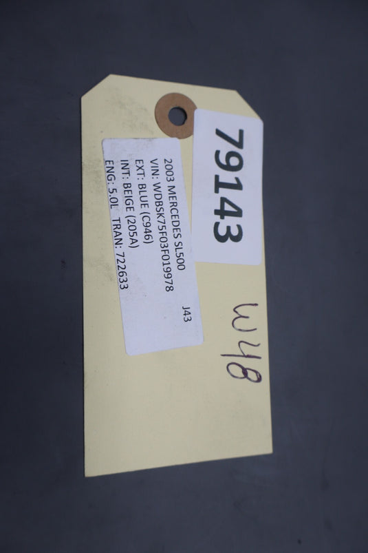 03-12 Mercedes R230 SL500 SL600 Convertible Left Trunk Frame Lock Bracket OEM