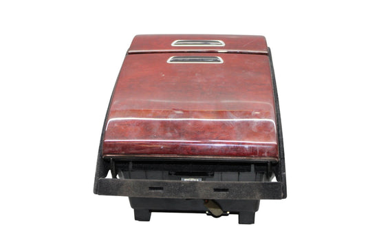 11-13 Hyundai Equus Center Console Storage Box Compartment Wood Grain Oem
