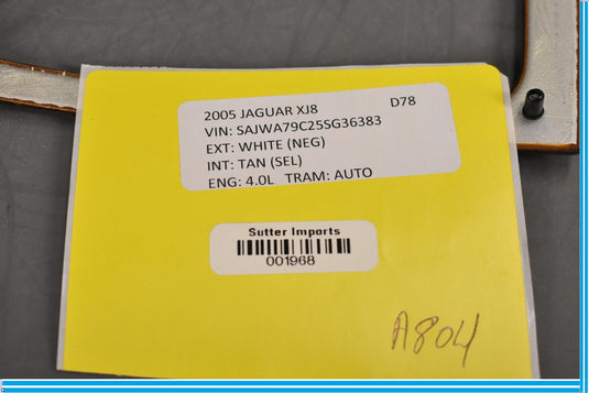 04-09 Jaguar XJ8 XJR Rear Center Console Climate Control Trim Bezel Oem
