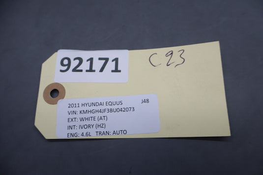 11-16 Hyundai Equus Rear Left Driver Side Seatbelt Seat Belt Buckle Latch Oem