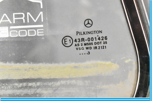 00-06 Mercedes CL500 S55 AMG W220 Rear Right Passenger Side Window Glass Oem