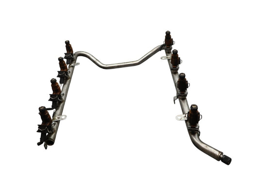 00-06 Mercedes R230 SL500 CLK430 Fuel Injector Rail W/ Injectors 1130700095 Oem
