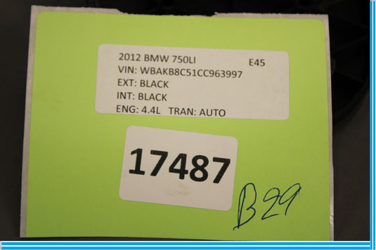 09-12 BMW 750i 750Li F01 F02 Front Left Driver Side Seat Inner Trim Cover Oem