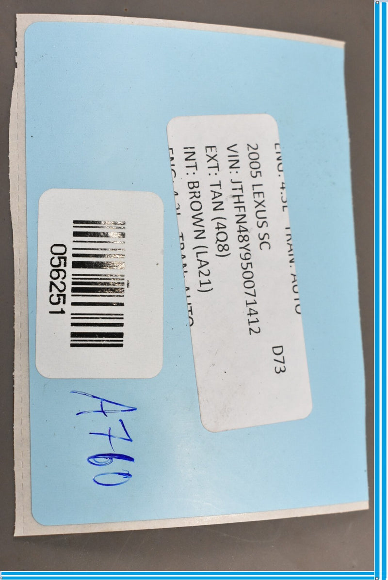 Load image into Gallery viewer, 02-10 Lexus SC430 Convertible Rear Left Quarter Window Regulator Motor
