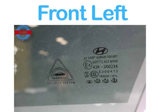 15-16 Hyundai Genesis Front Left Driver Side Door Window Auto Glass Panel Oem