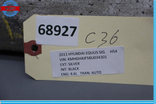 11-13 Hyundai Equus SIG Rear Bumper Upper Foam Impact Absorber Oem
