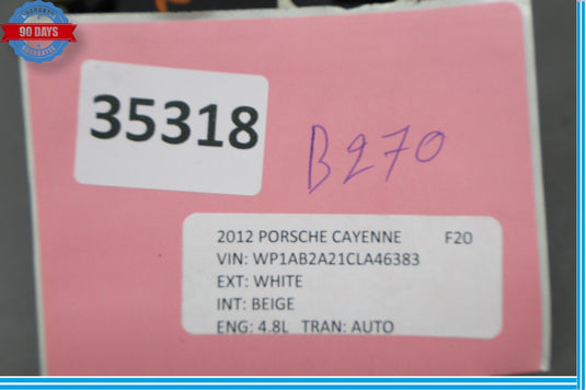2012 Porsche Cayenne 958 Rear Right Passenger Side Door Control Module Oem