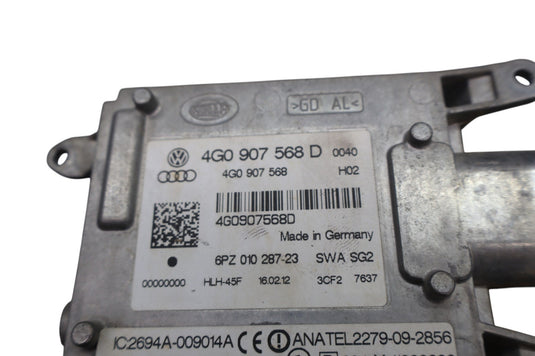 12-18 Audi A6 A6 Quattro Lane Change Assist Control Module Unit 4G0907568 Oem