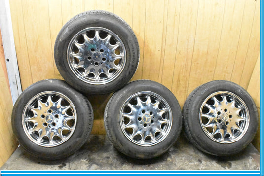 Mercedes R129 SL500 300SL 8 x 16 16" Wheel Rims Set of 4 Chrome 1294010702 OEM