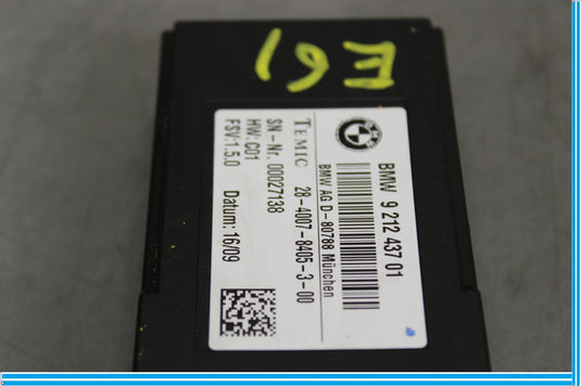09-15 BMW 750i 750Li F01 F02 Front Left Seat Comfort Control Module 9212437 Oem