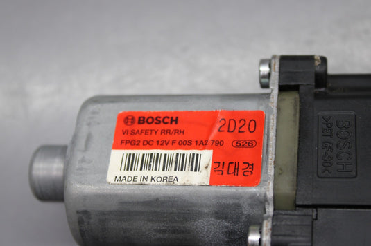 11-16 Hyundai Equus Rear Right Side Door Power Window Regulator Motor Oem