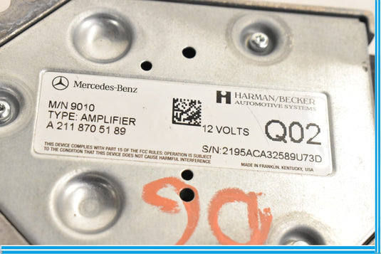 10-12 Mercedes GL450 X164 Harman Becker Subwoofer Amplifier 2118705189 Oem