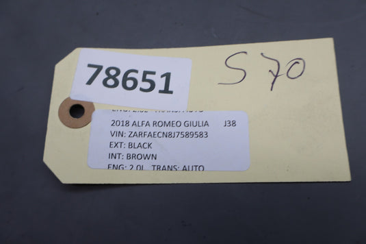 17-21 Alfa Romeo Giulia 952 Front Left Driver Side Fender Holder Bracket Oem