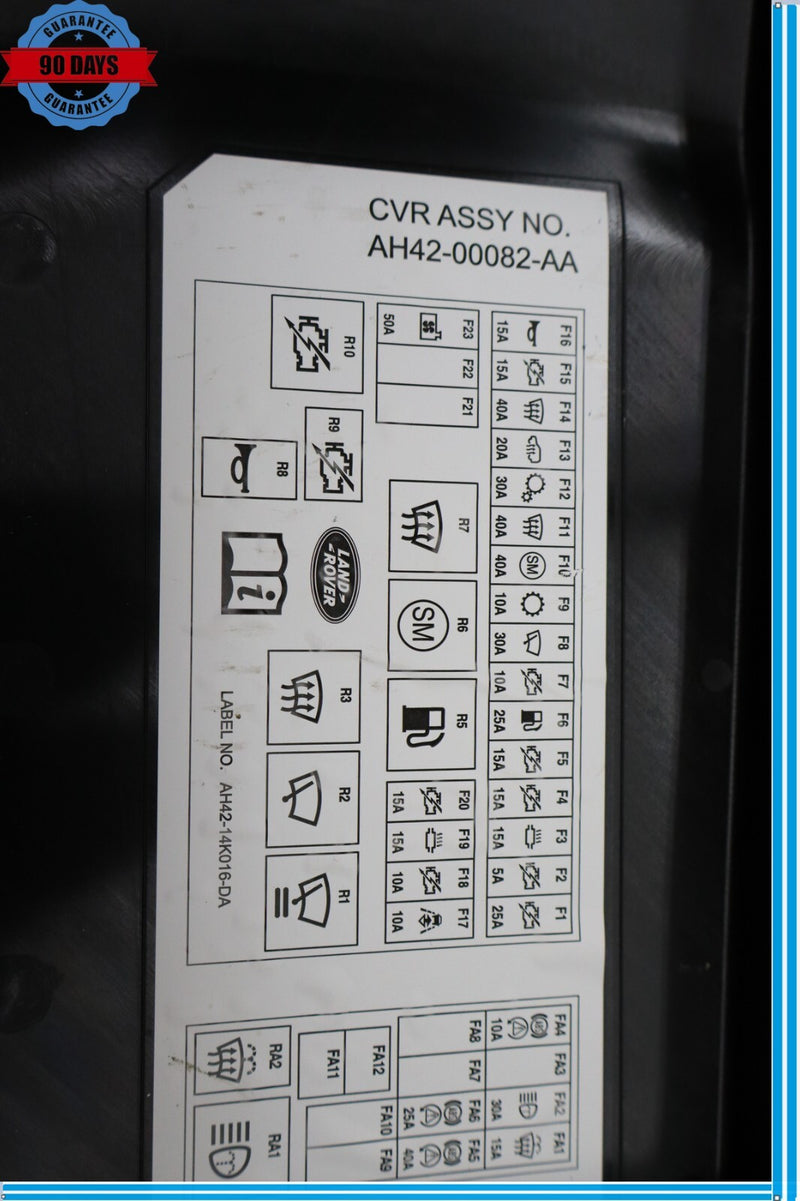 Load image into Gallery viewer, 10-12 Land Rover Range Rover HSE Engine Fuse Relay Box Lid Cover Oem

