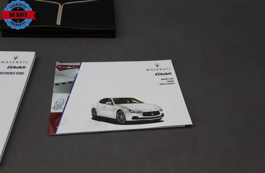 14-17 Maserati Ghibli Owner Owner's Operator User Manual Guide Set Oem