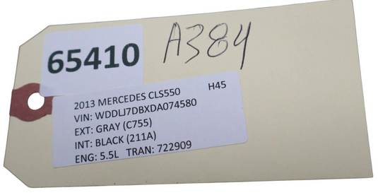 12-18 Mercedes CLS63 AMG CLS550 Front Right Side Door Window Regulator Motor Oem