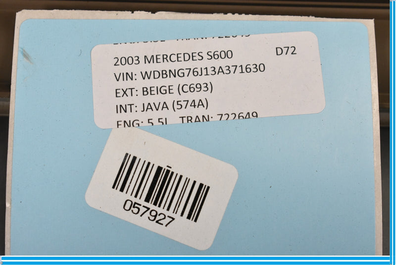 Load image into Gallery viewer, 00-06 Mercedes S500 S600 W220 Rear Right Passenger Sun Shade Roller Blind Oem
