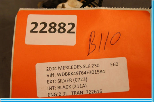 01-04 Mercedes SLK320 SLK230 Rear Trunk GPS Radio Sirius Satellite Antenna OEM