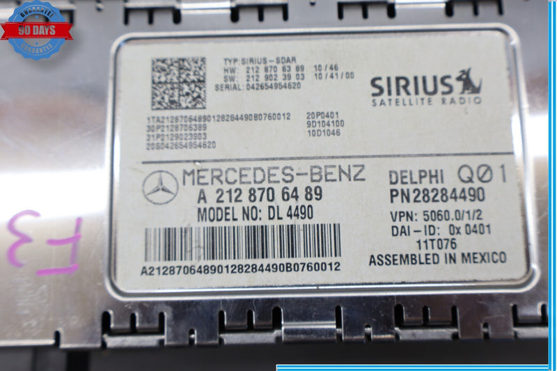 Load image into Gallery viewer, 10-13 Mercedes CLS400 CLS550 Sirius Satellite Radio Receiver 2128706489 Oem
