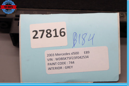 03-12 Mercedes R230 SL500 SL55 AMG Left Driver Under Seat Control Module Oem