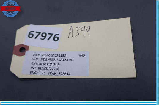 00-06 Mercedes S350 S55 AMG Rear Right Door Panel Wood Trim Molding Oem