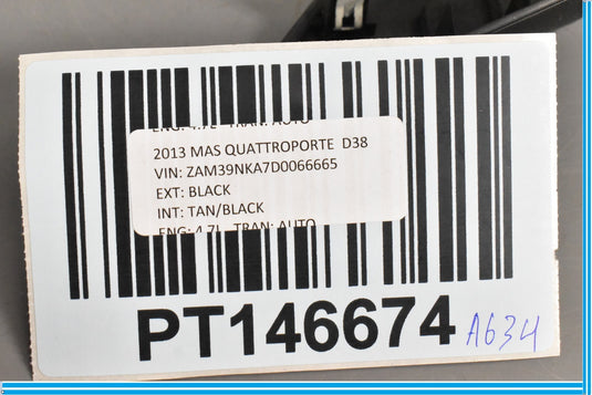 04-13 Maserati Quattroporte M139 Front Right Door Window Triangle Trim Cover Oem