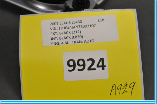 07-17 Lexus LS460 Rear Right Mark Levinson Quarter Panel Tweeter Speaker Oem