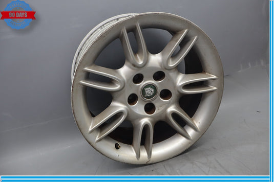 97-06 Jaguar X100 XK8 XKR Impeller 9 x 18 Rear Wheel Rim Silver MJE6118BA Oem