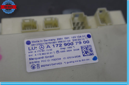 10-17 Mercedes W204 C250 C350 Keyless Go Entry Control Module 1729007900 Oem