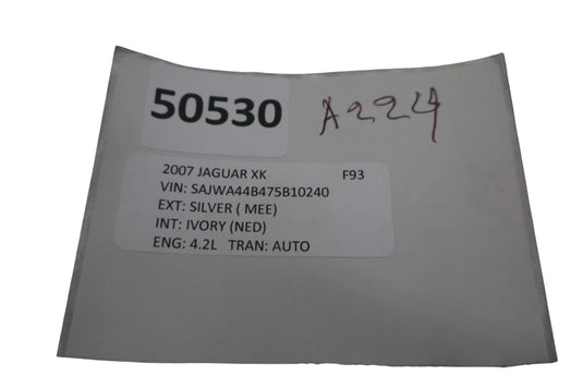 07-15 Jaguar XK XKR X100 Rear Left Quarter Panel Audio Speaker W/ Bracket OEM