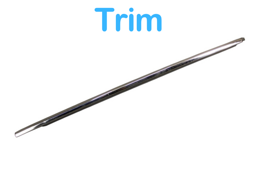 06-12 Bentley Continental Rear Right Passenger Door Window Chrome Strip Trim OEM