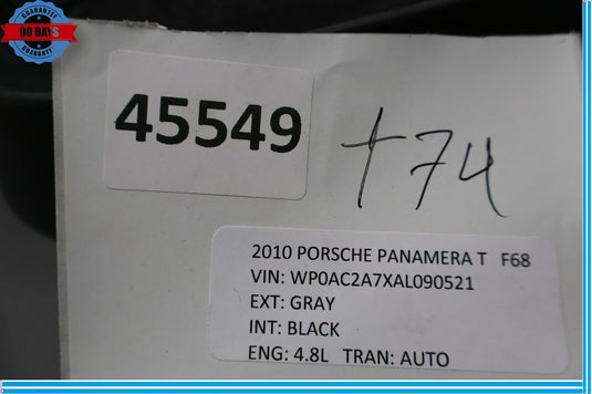10-16 Porsche Panamera Rear Right Side Trunk Cargo Floor Access Cover Panel Oem