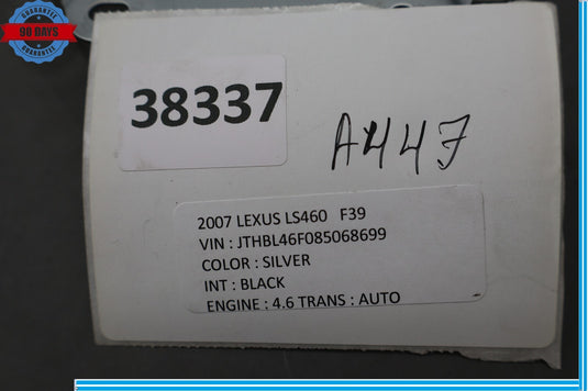 07-09 Lexus LS460 Rear Right Side Seat Climate Control Module Unit ECU Oem
