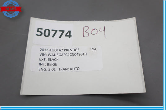 12-18 Audi A7 Quattro Right Passenger Center Upper B Pillar Cover Trim Panel Oem