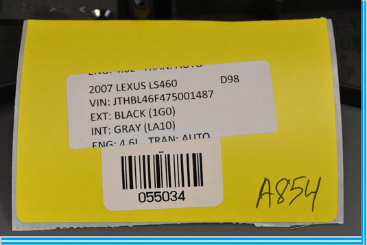 07-09 Lexus LS460 Center Console Gear Box Shifter Shift Bezel Panel Trim Oem