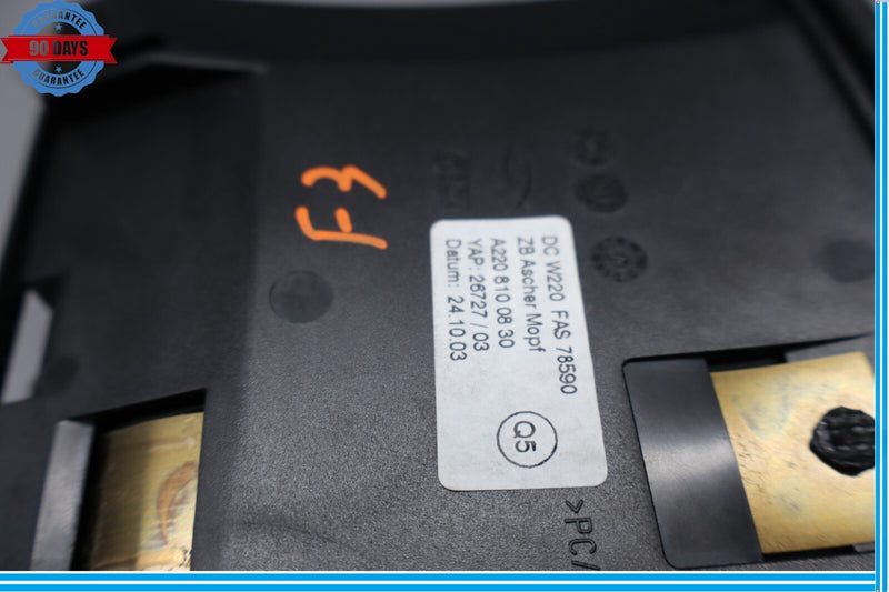 Load image into Gallery viewer, 00-06 Mercedes S500 S600 W220 Center Console Ash Tray Ashtray Compartment Oem
