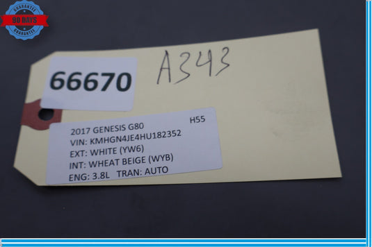 17-20 Genesis G80 Front Left Driver Seat Forward Cover Trim Oem