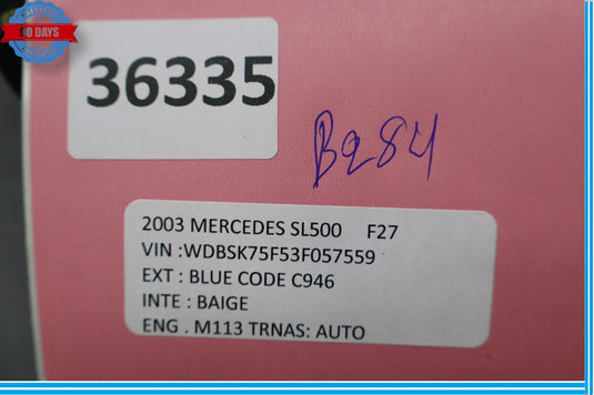 03-06 Mercedes R230 SL500 S430 Communication Voice Control Module 2038200885 Oem