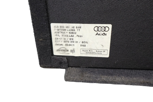 07-15 Audi Q7 Rear Trunk Cargo Luggage Floor Carpet Cover 4L0863462 Oem