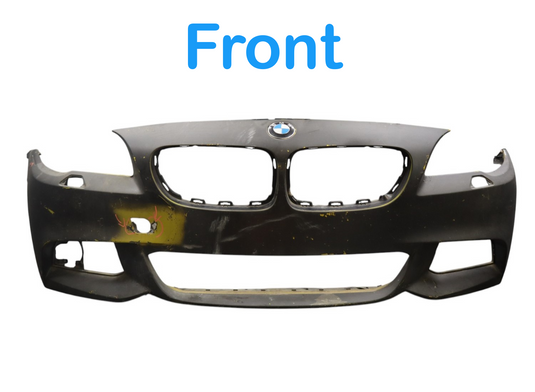 11-13 BMW 528i 535i 550i xDrive Front Bumper Cover Panel Assembly Black Oem