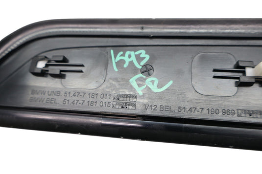 09-15 BMW 750Li xDrive Front Right Side Door Sill Scuff Plate Cover Trim Oem