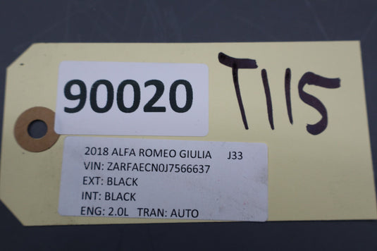 17-19 Alfa Romeo Giulia Rear Trunk Floor Spacer Insert Foam 505511770 Oem