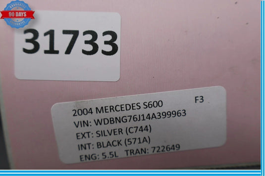 00-06 Mercedes S600 S55 AMG W220 Front Right Side Headlight Support Bracket OEM
