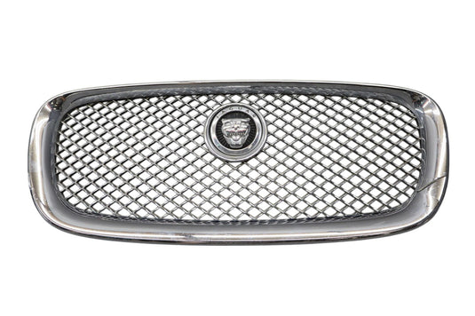 10-15 Jaguar X351 XJ Front Bumper Grill Grille Chrome W/ Logo AW938B271BA Oem