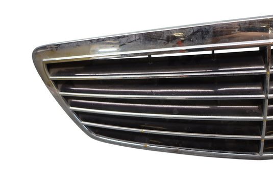 03-06 Mercedes W220 S430 S500 S55 Front Radiator Hood Center Grill Grille Oem