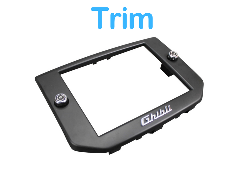 Load image into Gallery viewer, 14-17 Maserati Ghibli Front Center Dash Navigation Display Frame Trim Cover OEM
